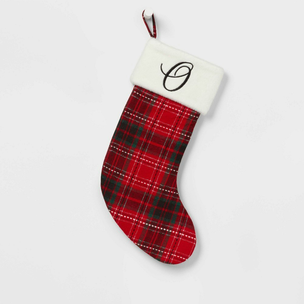Wondershop 20-inch Plaid Monogram 'O' Christmas Stocking: $15 Wondershop 20-inch Plaid Monogram 'O' Christmas Stocking: $15