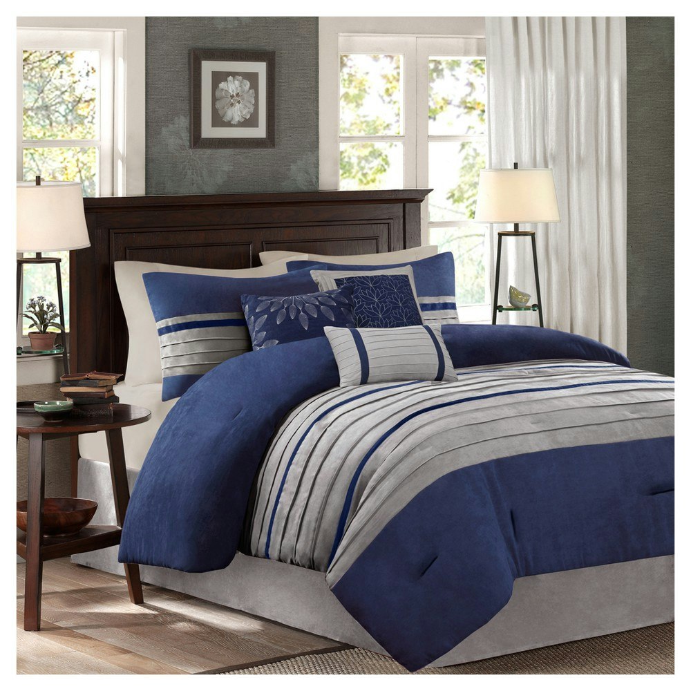 Madison Park Dakota 7-Piece Queen Microsuede Comforter Set: $100.99 Madison Park Dakota 7-Piece Queen Microsuede Comforter Set: $100.99