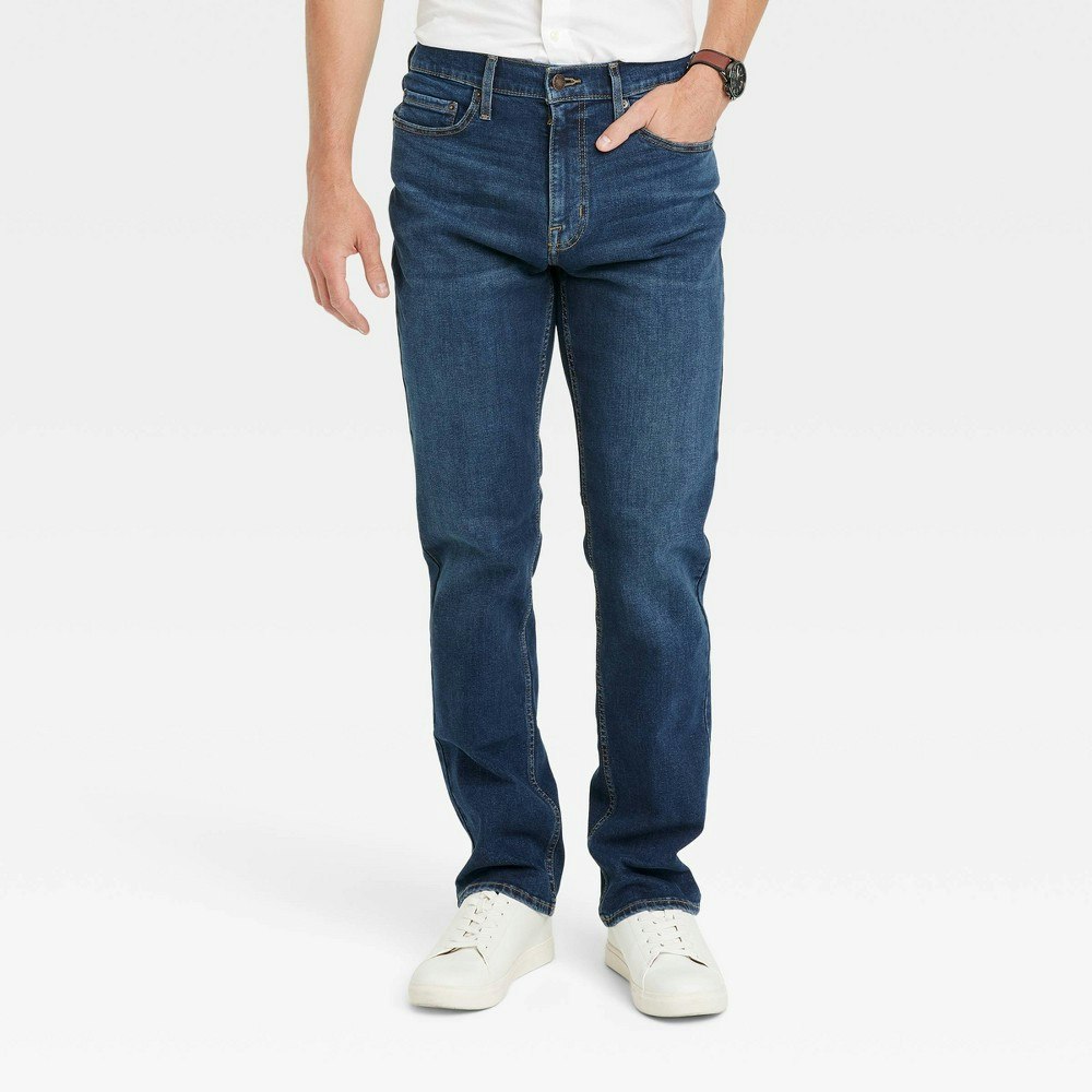 Goodfellow & Co Men's Straight Fit Dark Wash Jeans 36x32: $28 Goodfellow & Co Men's Straight Fit Dark Wash Jeans 36x32: $28
