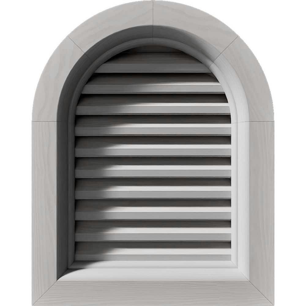 31-inch x 35-inch Round Top Primed Pine Wood Gable Louver Vent: $358.14 31-inch x 35-inch Round Top Primed Pine Wood Gable Louver Vent: $358.14