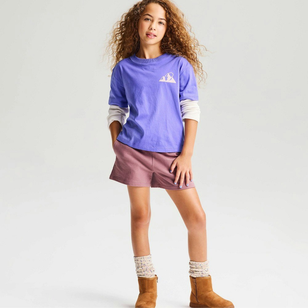 Cat & Jack Girls' Mountains Graphic Twofer T-Shirt: $10 Cat & Jack Girls' Mountains Graphic Twofer T-Shirt: $10