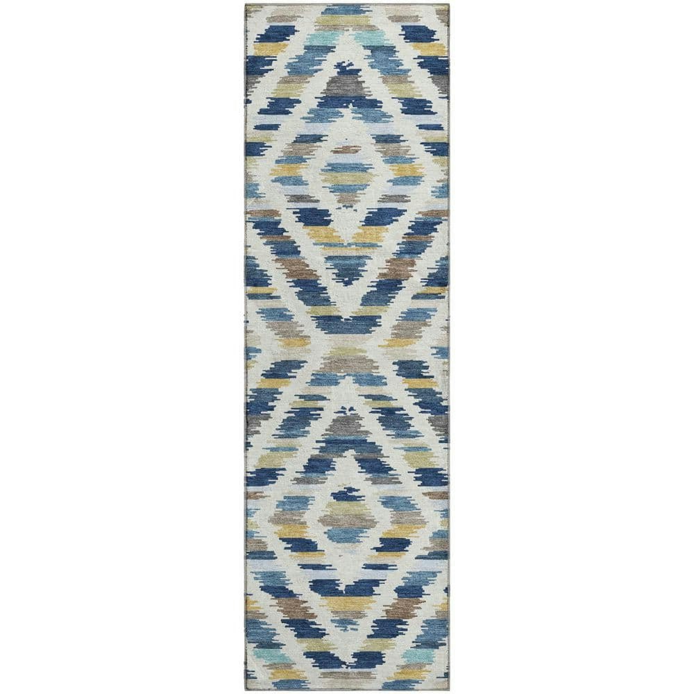 Mayfield 2' x 7' Machine Washable Abstract Runner Rug: $97.58 Mayfield 2' x 7' Machine Washable Abstract Runner Rug: $97.58
