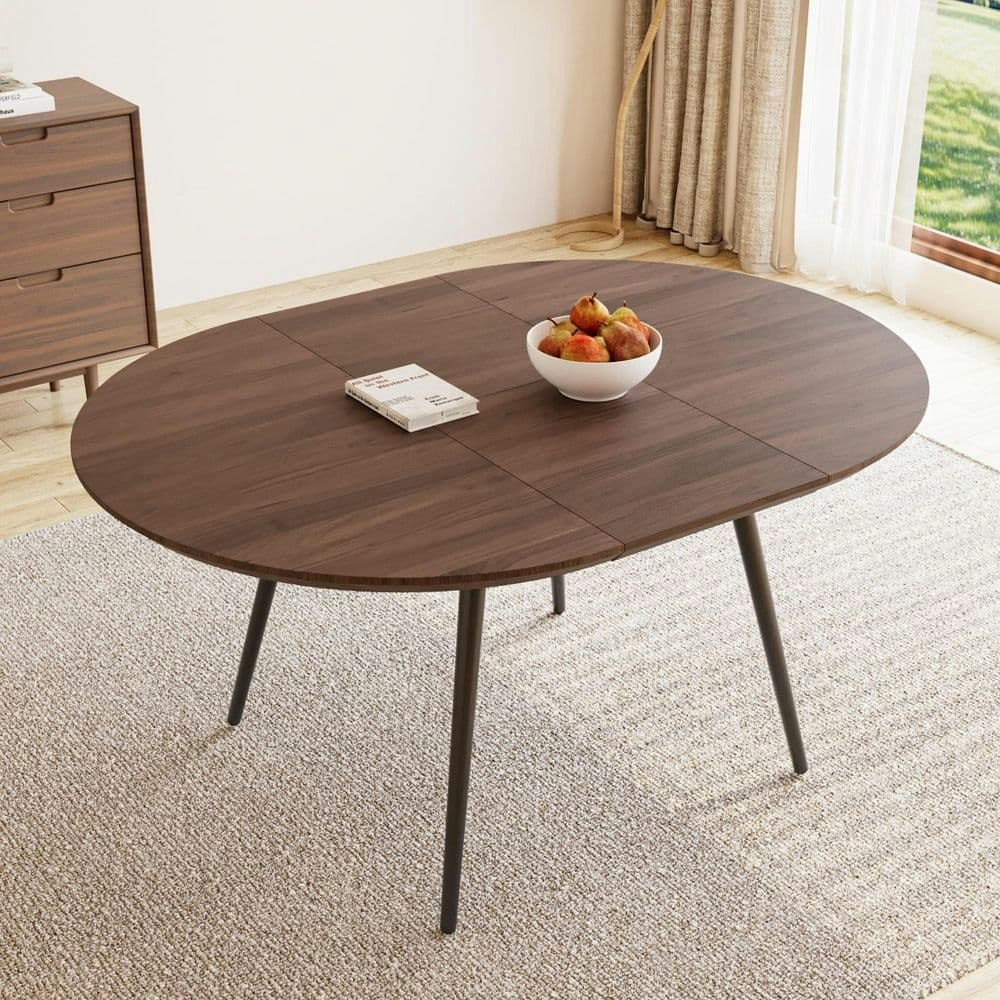 59.1-inch Extendable Oval MDF Dining Table: $246.87 59.1-inch Extendable Oval MDF Dining Table: $246.87