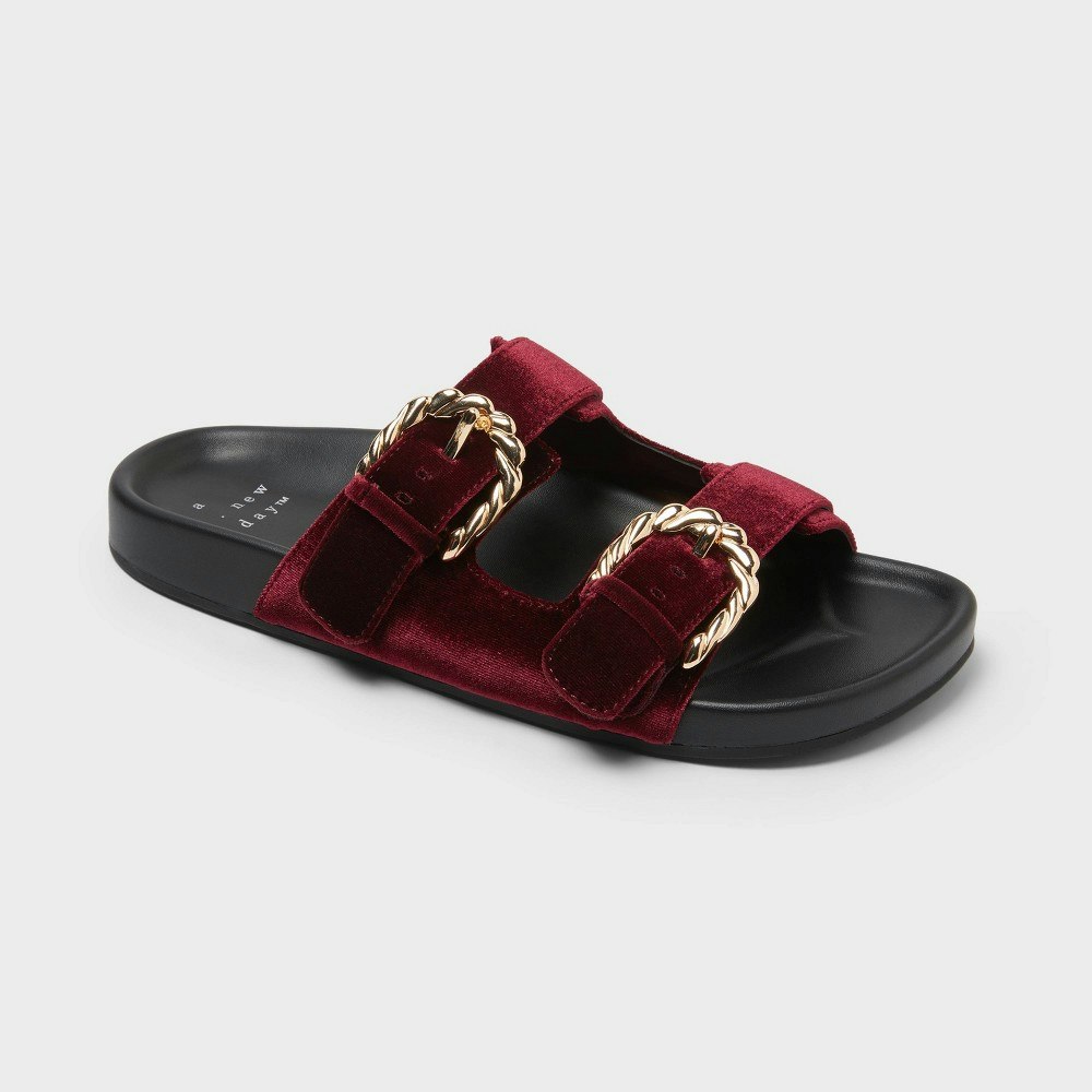 A New Day Koda Velvet Slide Sandals: $35 A New Day Koda Velvet Slide Sandals: $35