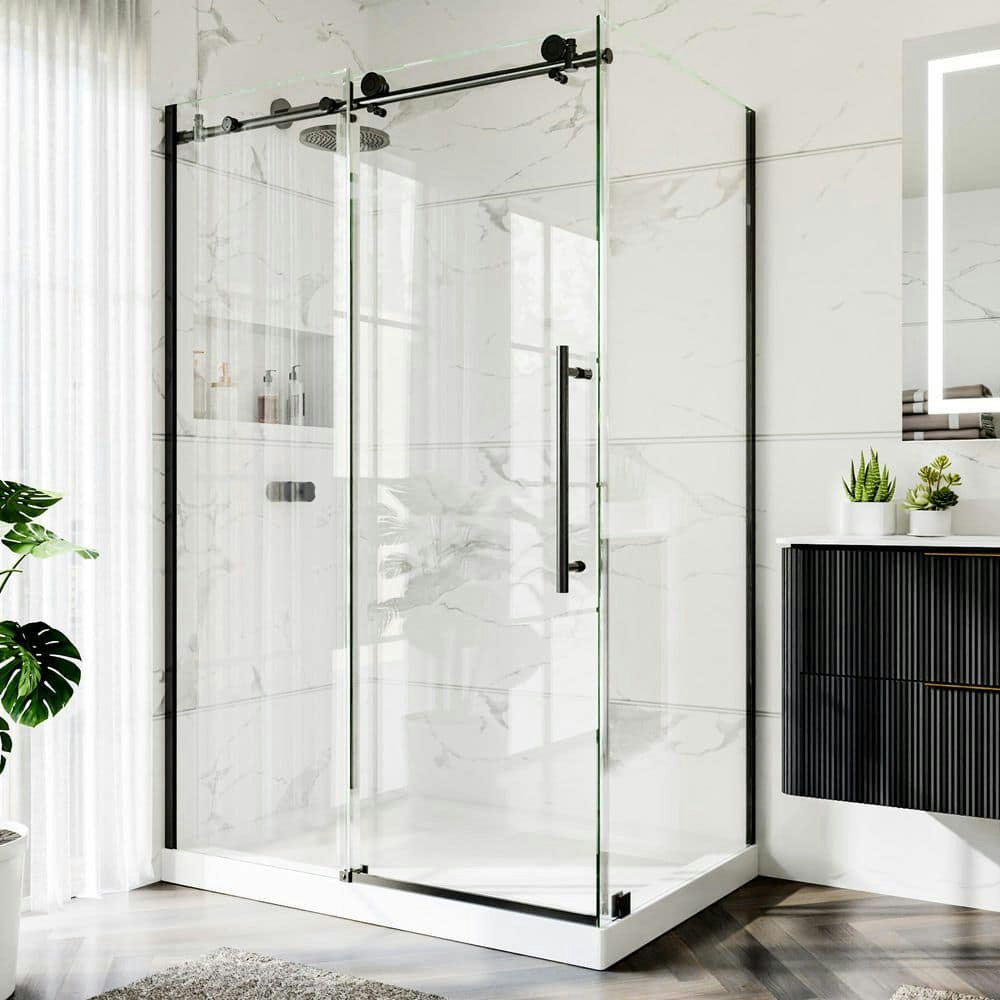48" x 72" Frameless Sliding Corner Shower Enclosure: $794.32 48" x 72" Frameless Sliding Corner Shower Enclosure: $794.32