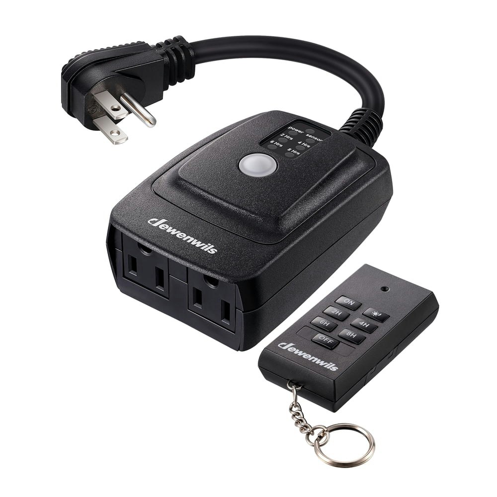 Dewenwils Outdoor Light Sensor Timer with Remote: $16.99 Dewenwils Outdoor Light Sensor Timer with Remote: $16.99