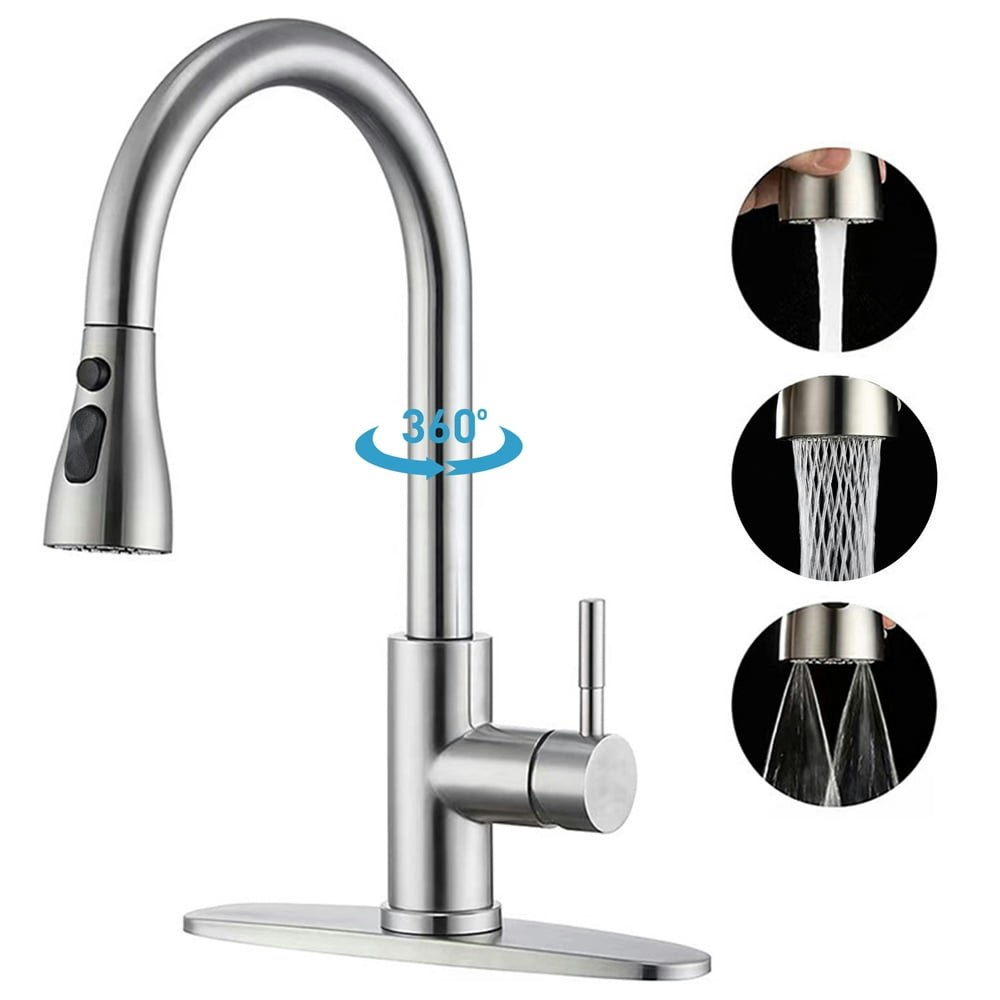 Behome Pull-Down Kitchen Sink Faucet: $23.39 Behome Pull-Down Kitchen Sink Faucet: $23.39