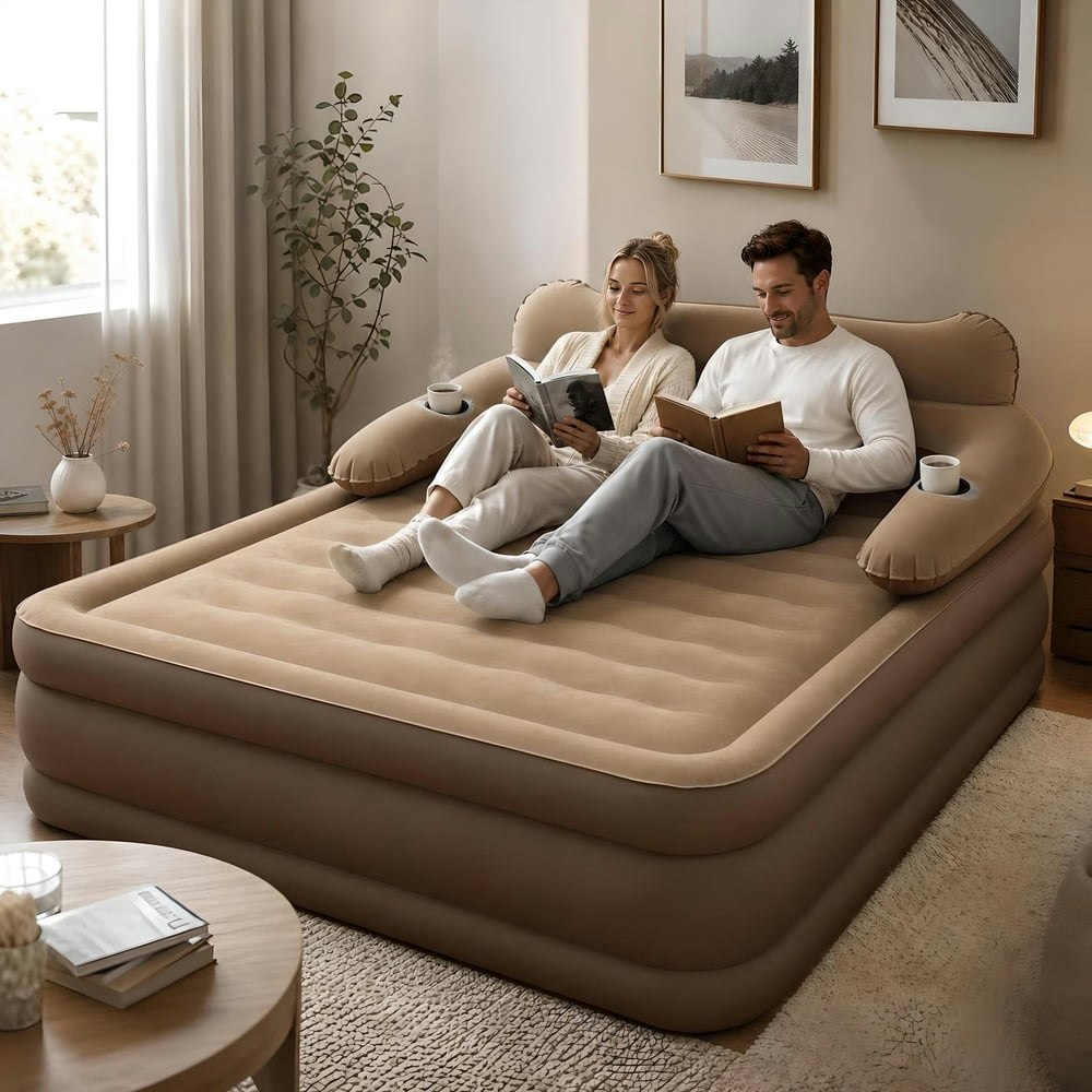 SLLINGLUO 18-Inch Queen Inflatable Airbed with Built-in Pump: $68.56 SLLINGLUO 18-Inch Queen Inflatable Airbed with Built-in Pump: $68.56