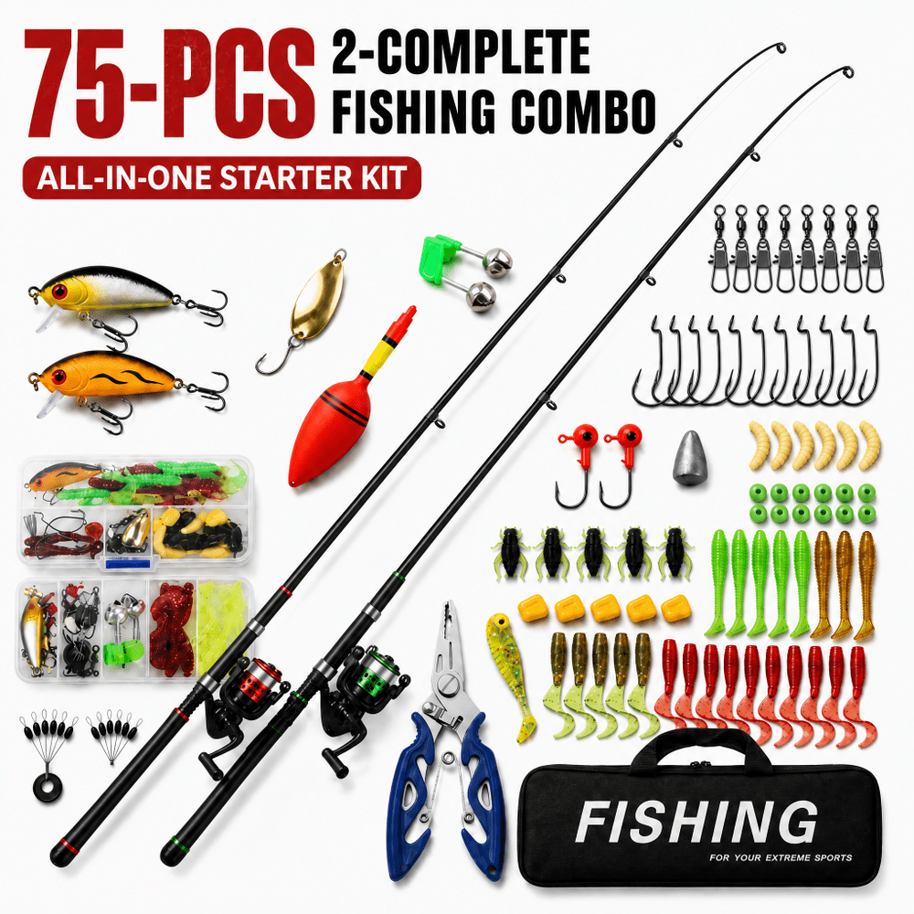 Doulami 5.9-foot Fishing Rod and Reel Combo 2-Pack: $25.64 Doulami 5.9-foot Fishing Rod and Reel Combo 2-Pack: $25.64
