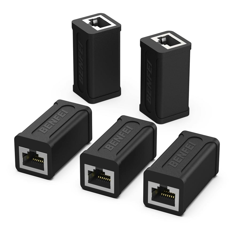 Benfei RJ45 Ethernet Coupler 5-Pack: $9.89 Benfei RJ45 Ethernet Coupler 5-Pack: $9.89