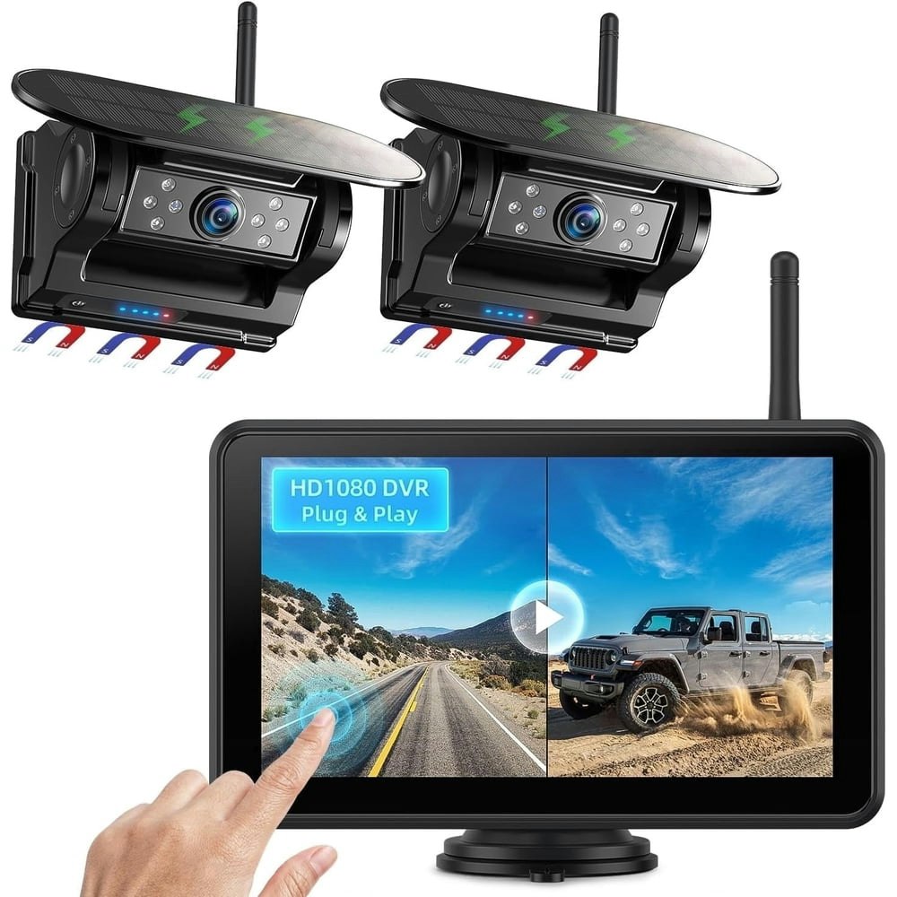 Erapta 7-inch 1080p Magnetic Solar Wireless Backup Camera: $189.99 Erapta 7-inch 1080p Magnetic Solar Wireless Backup Camera: $189.99