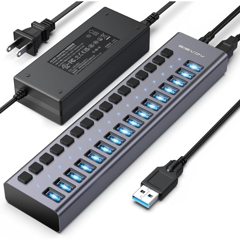 Acasis 16-Port 10Gbps USB 3.1 Hub: $50.36 Acasis 16-Port 10Gbps USB 3.1 Hub: $50.36