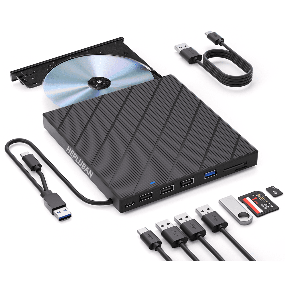 Hepluban Portable USB 3.0 External CD/DVD Drive: $24.11 Hepluban Portable USB 3.0 External CD/DVD Drive: $24.11
