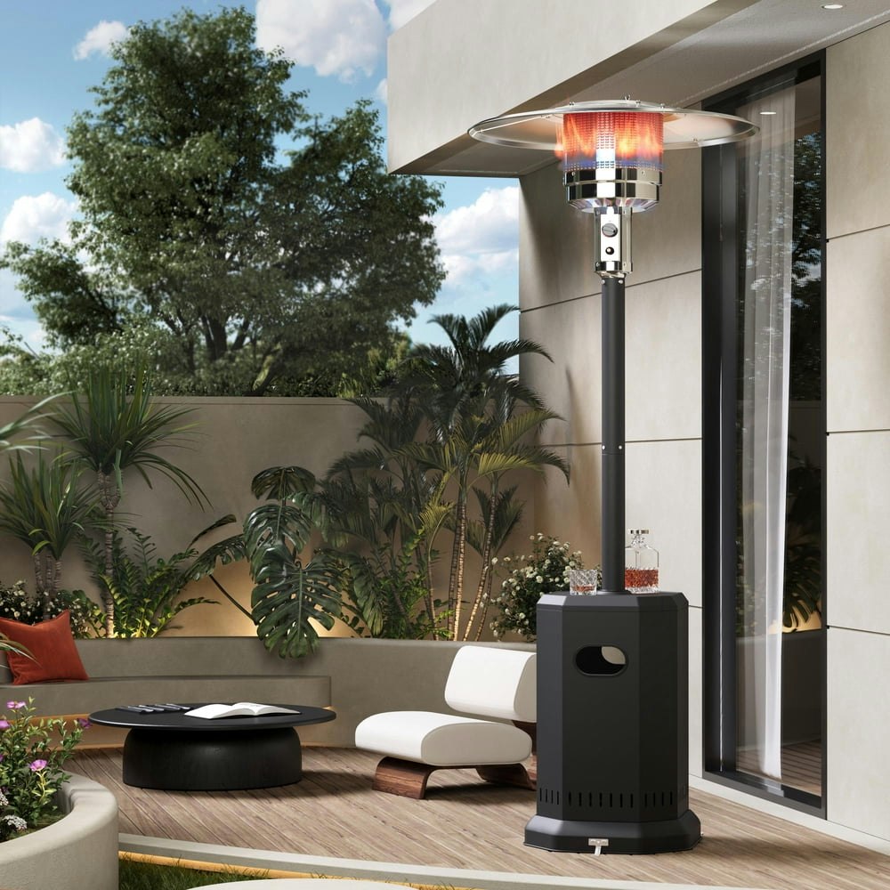 50,000 BTU Propane Patio Heater with Built-in Table: $135.99 50,000 BTU Propane Patio Heater with Built-in Table: $135.99