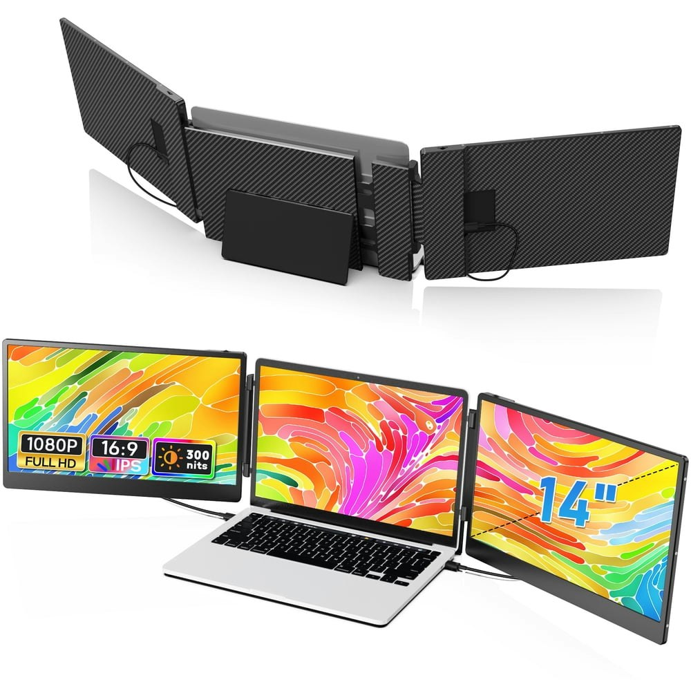Pipopad 14" Triple Laptop Screen Extender: $161.99 Pipopad 14" Triple Laptop Screen Extender: $161.99