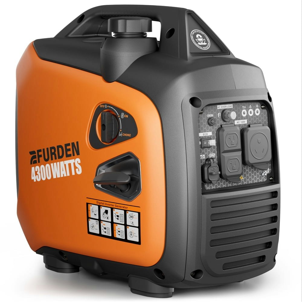 Efurden 4,300W Portable Inverter Generator: $389.99 Efurden 4,300W Portable Inverter Generator: $389.99