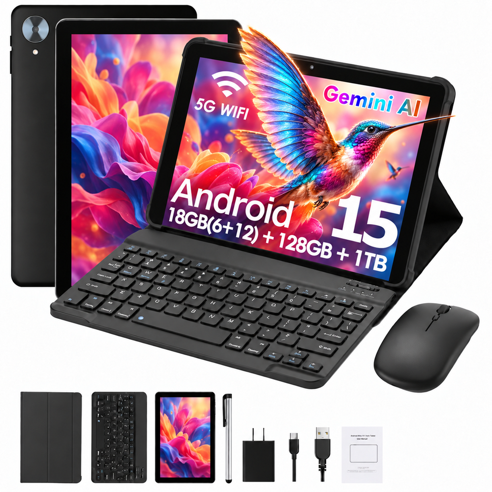 10.1-Inch Android 15 Tablet 18GB RAM 128GB ROM: $98.99 10.1-Inch Android 15 Tablet 18GB RAM 128GB ROM: $98.99