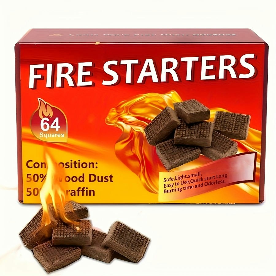 Wood Fire Starter Squares 64-Pack: $12.95 Wood Fire Starter Squares 64-Pack: $12.95