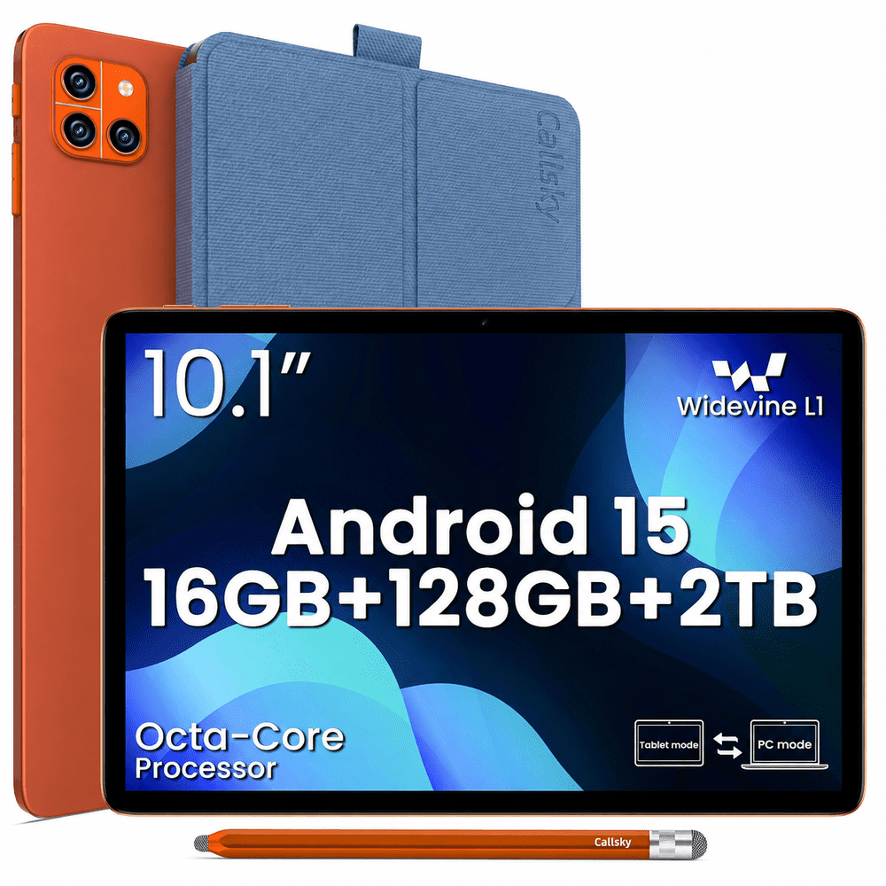 Callsky 10.1-Inch 128GB Android 15 Tablet with Case and Stylus: $74.99 Callsky 10.1-Inch 128GB Android 15 Tablet with Case and Stylus: $74.99