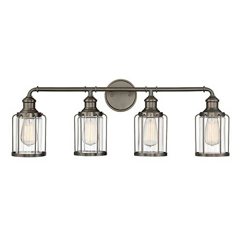 Designers Fountain Anson 4-Light Industrial Vanity Light Fixture: $75.99 Designers Fountain Anson 4-Light Industrial Vanity Light Fixture: $75.99