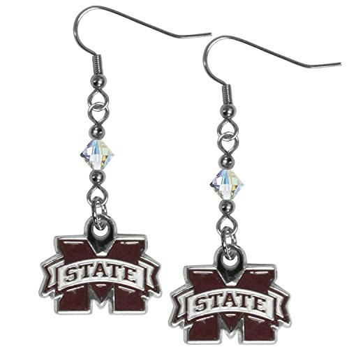 Mississippi State Bulldogs Crystal Dangle Earrings: $9.95