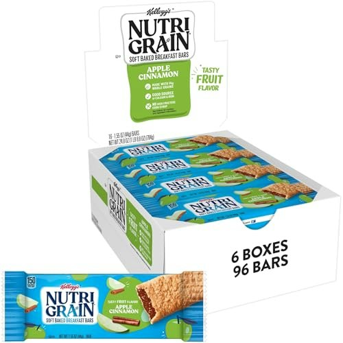 Nutri-Grain Apple Cinnamon Breakfast Bars 96-Pack: $33.80 Nutri-Grain Apple Cinnamon Breakfast Bars 96-Pack: $33.80