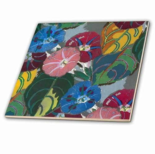 3dRose 12-Inch Art Deco Colorful Flowers Ceramic Tile: $15 3dRose 12-Inch Art Deco Colorful Flowers Ceramic Tile: $15