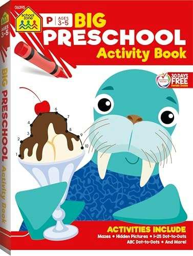 School Zone Big Preschool Activity Book: $9