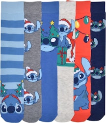 Disney Men's Stitch Crew Socks 6-Pack for $4 + free shipping w/ $35