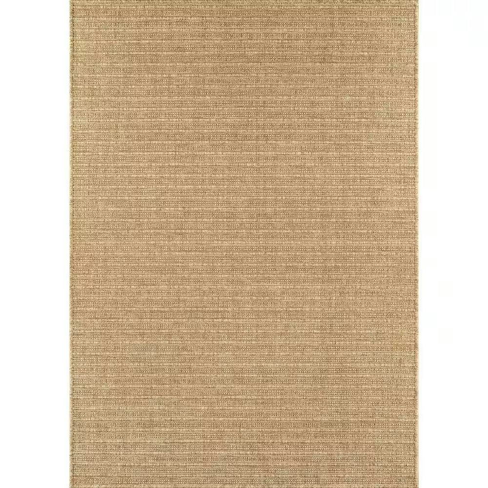 Beverly Rug Lomira Gold Striped Washable Jute 8x10ft Indoor Area Rug: $114