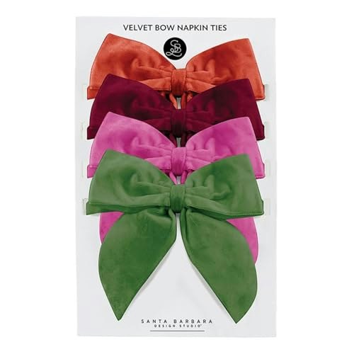 Santa Barbara Design Studio Luxe Velvet Bow Napkin Rings 4-Pack: $9.79 Santa Barbara Design Studio Luxe Velvet Bow Napkin Rings 4-Pack: $9.79