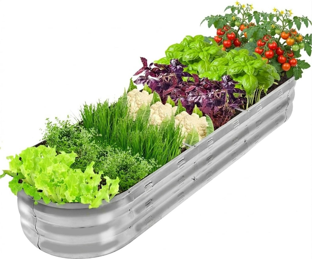 67" Galvanized Raised Garden Bed Planter: $18