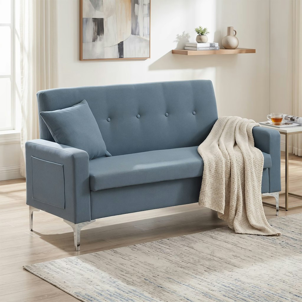 57" Upholstered Storage Loveseat Sofa: $158 57" Upholstered Storage Loveseat Sofa: $158