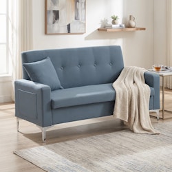 57" Upholstered Storage Loveseat Sofa for $158 + free shipping