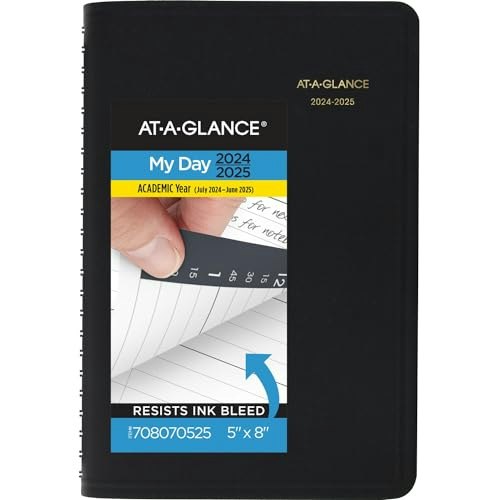 AT-A-GLANCE 5" x 8" 2024-2025 Academic Daily Appointment Book: $5.22