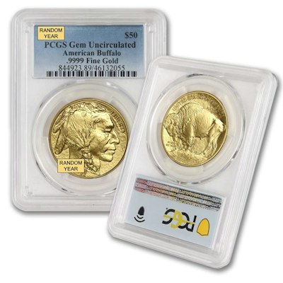 American Gold Buffalo 1-oz. $50 Gem Uncirculated PCGS Coin for $5,632 + free shipping