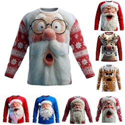 Men's Christmas Long Sleeve Shirt for 2 for $12 + $18 shipping