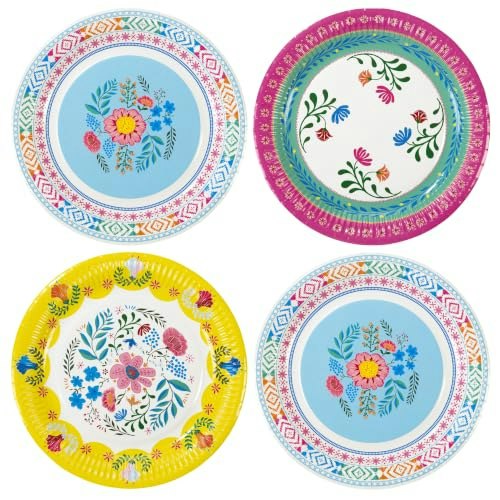 Talking Tables 9-Inch Boho Floral Paper Plates 24-Pack: $6.20 Talking Tables 9-Inch Boho Floral Paper Plates 24-Pack: $6.20
