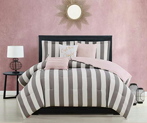 Juicy Couture 6-Piece Cabana Stripe Reversible King Bedding Set: $89.69 Juicy Couture 6-Piece Cabana Stripe Reversible King Bedding Set: $89.69