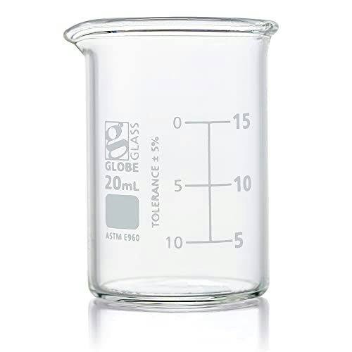 Globe Scientific 20mL Glass Beaker 12-Pack: $41.63 Globe Scientific 20mL Glass Beaker 12-Pack: $41.63
