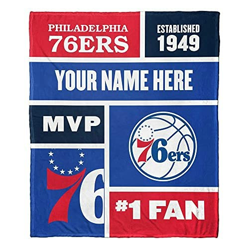 Northwest Philadelphia 76ers 50" x 60" Silk Touch Throw Blanket: $52.65 Northwest Philadelphia 76ers 50" x 60" Silk Touch Throw Blanket: $52.65