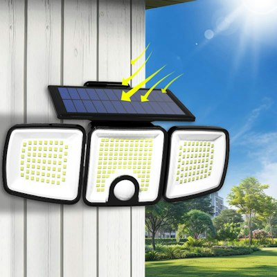 LED Solar Motion Sensor Security Flood Light for $9 + free shipping w/ Prime