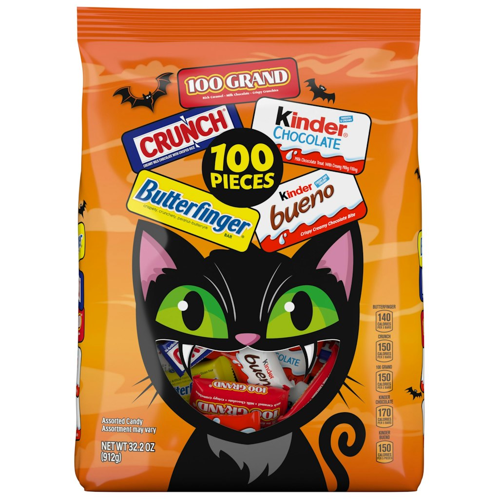 100-Count Assorted Halloween Candy Bag: $13 100-Count Assorted Halloween Candy Bag: $13