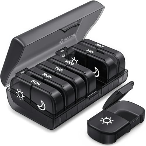 AUVON Weekly Pill Organizer 2-Times-a-Day: $6.98