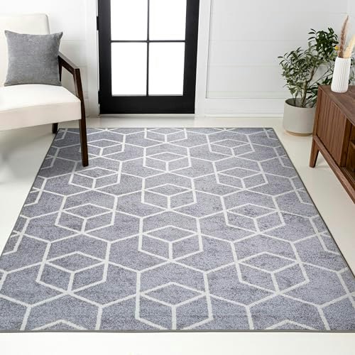 Jonathan Y Tumbling Blocks 4x6-Foot Area Rug: $33.73