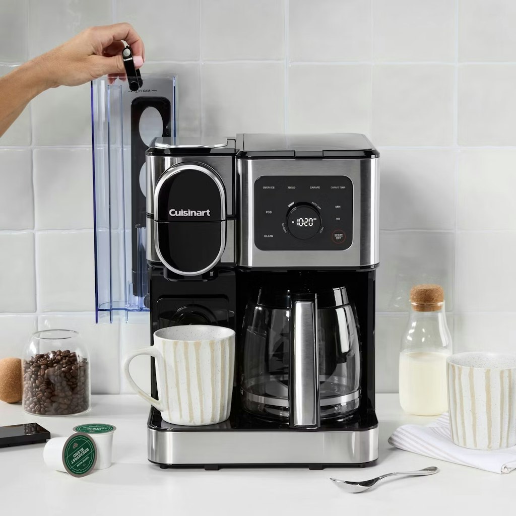 Cuisinart Coffee Center 2-in-1 12 Cup Carafe & Single Serve Coffee Maker: $129.99 in cart