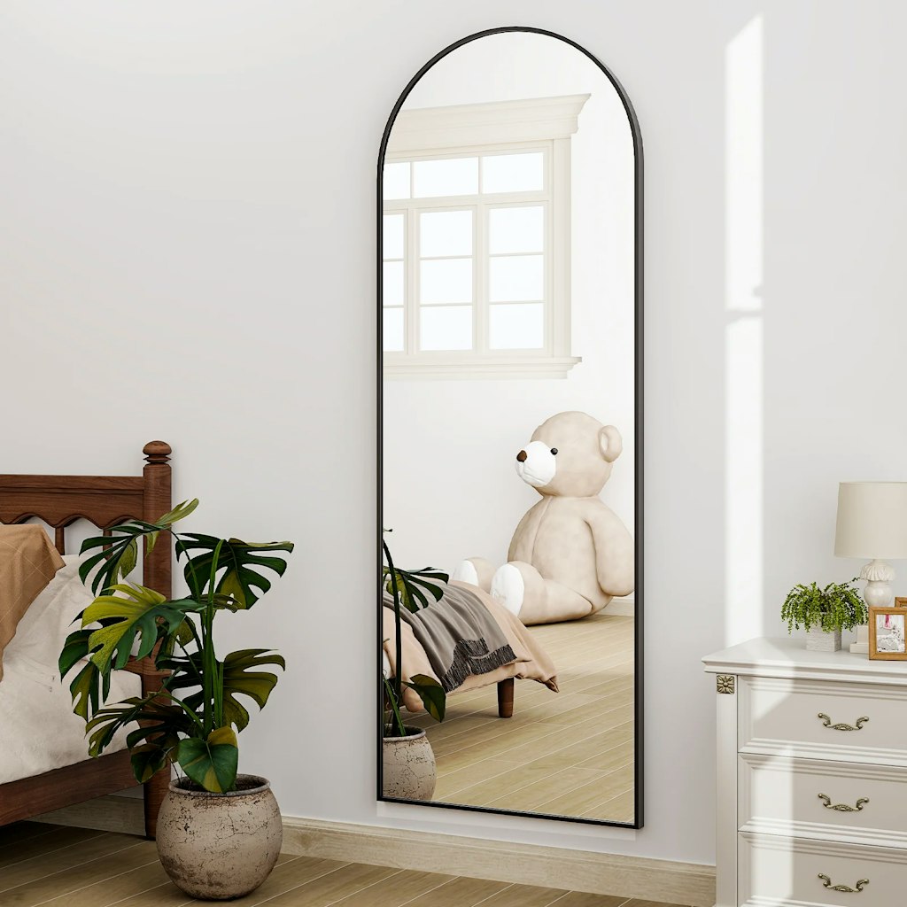 Basics by Wayfair Arched Metal Oversized Full Length Mirror