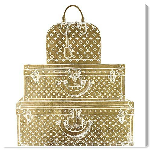 Oliver Gal Royal Bag and Luggage Gold Diecut Canvas Wall Art: $88.23 Oliver Gal Royal Bag and Luggage Gold Diecut Canvas Wall Art: $88.23