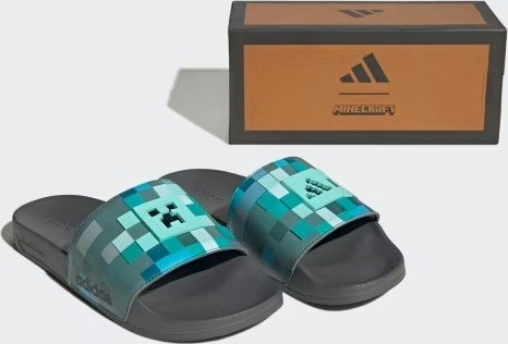 adidas Men's Adilette Shower Minecraft Slides: $20
