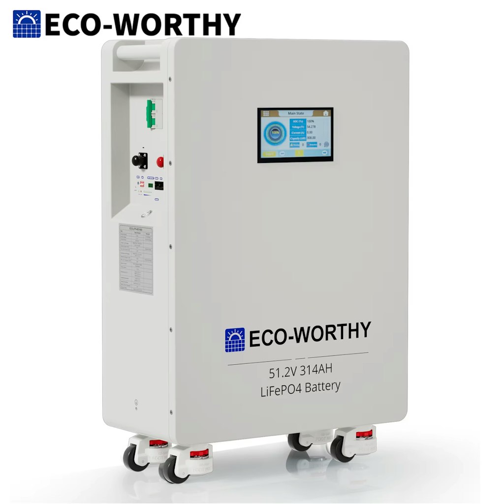 Eco-Worthy 48V 314Ah LiFePO4 Battery : $1,853.39